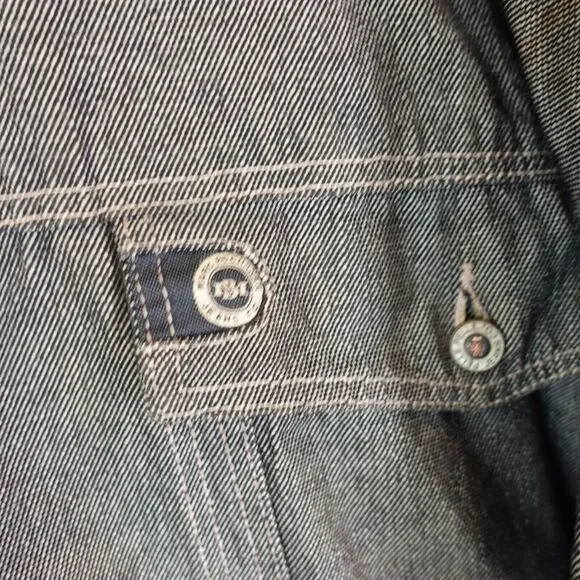 Vintage Pelle Pelle Denim Jacket 6XL Black Retro Trucker Baggy‎ MARC BUCHANAN